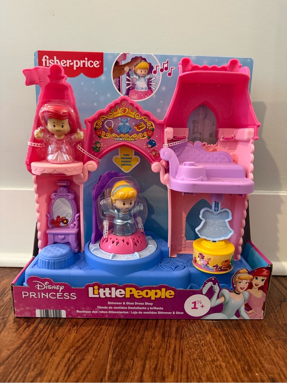 Fisher-Price Little People DISNEY Princess Dress Shop Toddler Playset Hot Toy